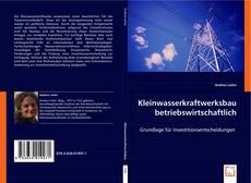 Buchcover von Kleinwasserkraftwerksbau betriebswirtschaftlich