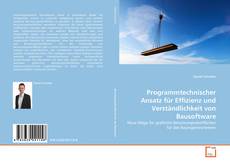 Bookcover of Programmtechnischer Ansatz für Effizienz und Verständlichkeit von Bausoftware