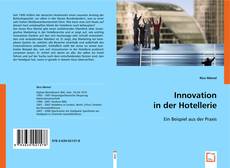 Innovation in der Hotellerie kitap kapağı