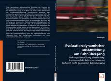 Evaluation dynamischer Rückmeldung am Bahnübergang kitap kapağı