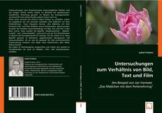 Buchcover von Untersuchungen zum Verhältnis von Bild, Text und Film