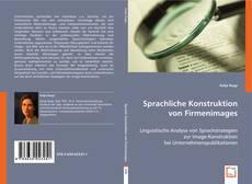 Buchcover von Sprachliche Konstruktion von Firmenimages