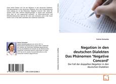 Portada del libro de Negation in den deutschen Dialekten Das Phänomen "Negative Concord"