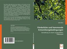 Capa do livro de Förderliche und hemmende Entwicklungsbedingungen 