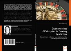 Buchcover von Ökonomie des Glücksspiels in Owning Mahowny