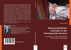 Wissenschaftliches Schreiben in der Fremdsprache Deutsch kitap kapağı