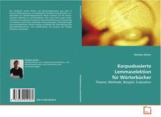 Portada del libro de Korpusbasierte Lemmaselektion für Wörterbücher