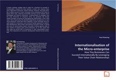 Buchcover von Internationalisation of the Micro-enterprise
