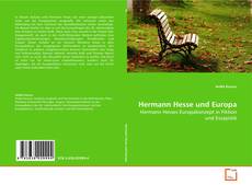 Portada del libro de Hermann Hesse und Europa