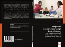 Wege zur geschlechterfairen Formulierung kitap kapağı