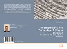 Portada del libro de Philosophies of Greek Tragedy from Schiller to Nietzsche