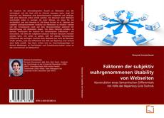 Portada del libro de Faktoren der subjektiv wahrgenommenen Usability von Webseiten