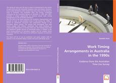 Buchcover von Work Timing Arrangements in Australia in the 1990s