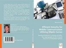 Buchcover von Efficient Security for Mobile Communication Utilizing Elliptic Curves