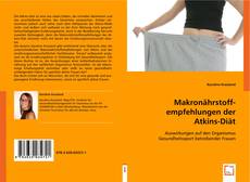 Makronährstoffempfehlungen der Atkins-Diät kitap kapağı