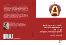 Portada del libro de Buchstabe und Schrift zwischen Materialität und Magie