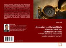 Portada del libro de Alexander von Humboldt als wissenschaftlicher Entdecker Amerikas