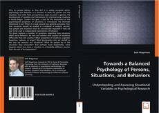 Towards a Balanced Psychology of Persons, Situations, and Behaviors kitap kapağı