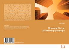 Portada del libro de Monographie zur Architekturpsychologie