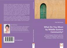 What Do You Mean by Middle Eastern Community? kitap kapağı