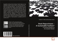 Buchcover von Stock Repurchases – A Sustainable Fashion?