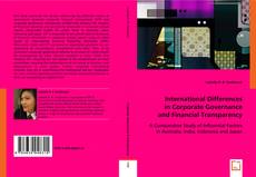 International Differences in Corporate Governance and Financial Transparency kitap kapağı