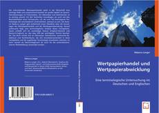 Wertpapierhandel und Wertpapierabwicklung kitap kapağı