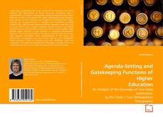 Portada del libro de Agenda-Setting and Gatekeeping Functions of Higher Education