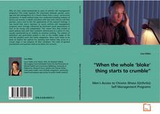 Portada del libro de “When the whole ‘bloke’ thing starts to crumble”