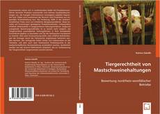 Tiergerechtheit von Mastschweinehaltungen kitap kapağı