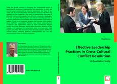 Copertina di Effective Leadership Practices in Cross-Cultural
Conflict Resolution