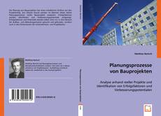 Planungsprozesse von Bauprojekten kitap kapağı