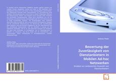 Bookcover of Bewertung der Zuverlässigkeit von Dienstanbietern in Mobilen Ad-hoc Netzwerken