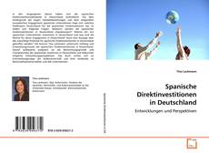 Portada del libro de Spanische Direktinvestitionen in Deutschland