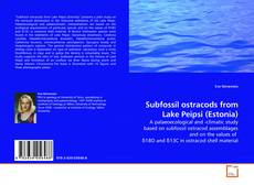 Capa do livro de Subfossil ostracods from Lake Peipsi (Estonia) 