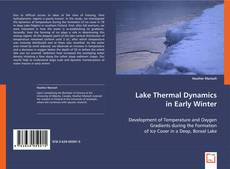 Bookcover of Lake Thermal Dynamics in Early Winter