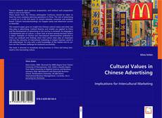 Copertina di Cultural Values in Chinese Advertising