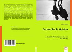 German Public Opinion kitap kapağı