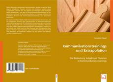 Kommunikationstrainings und Extrapolation kitap kapağı
