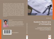 Buchcover von Students' Mental Acts of Anticipating