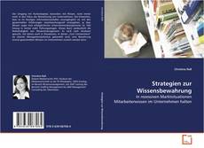 Portada del libro de Strategien zur Wissensbewahrung