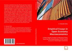 Buchcover von Empirical Essays in Open Economy Macroeconomics
