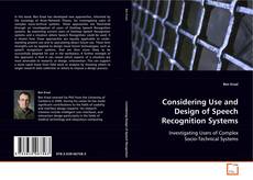 Buchcover von Considering Use and Design of Speech Recognition Systems