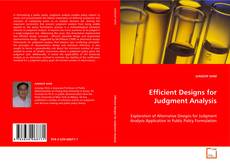 Portada del libro de Efficient Designs for Judgment Analysis