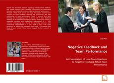 Copertina di Negative Feedback and Team Performance