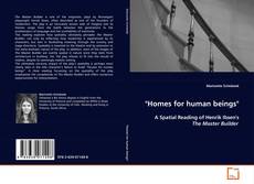 "Homes for human beings" kitap kapağı