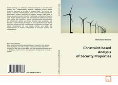 Capa do livro de Constraint-based Analysis of Security Properties 