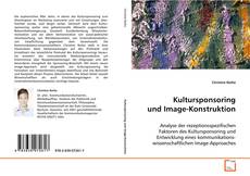 Portada del libro de Kultursponsoring und Image-Konstruktion