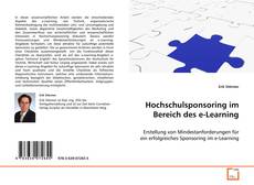 Copertina di Hochschulsponsoring im Bereich des e-Learning