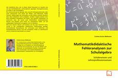 Copertina di Mathematikdidaktische Fehleranalysen zur Schulalgebra